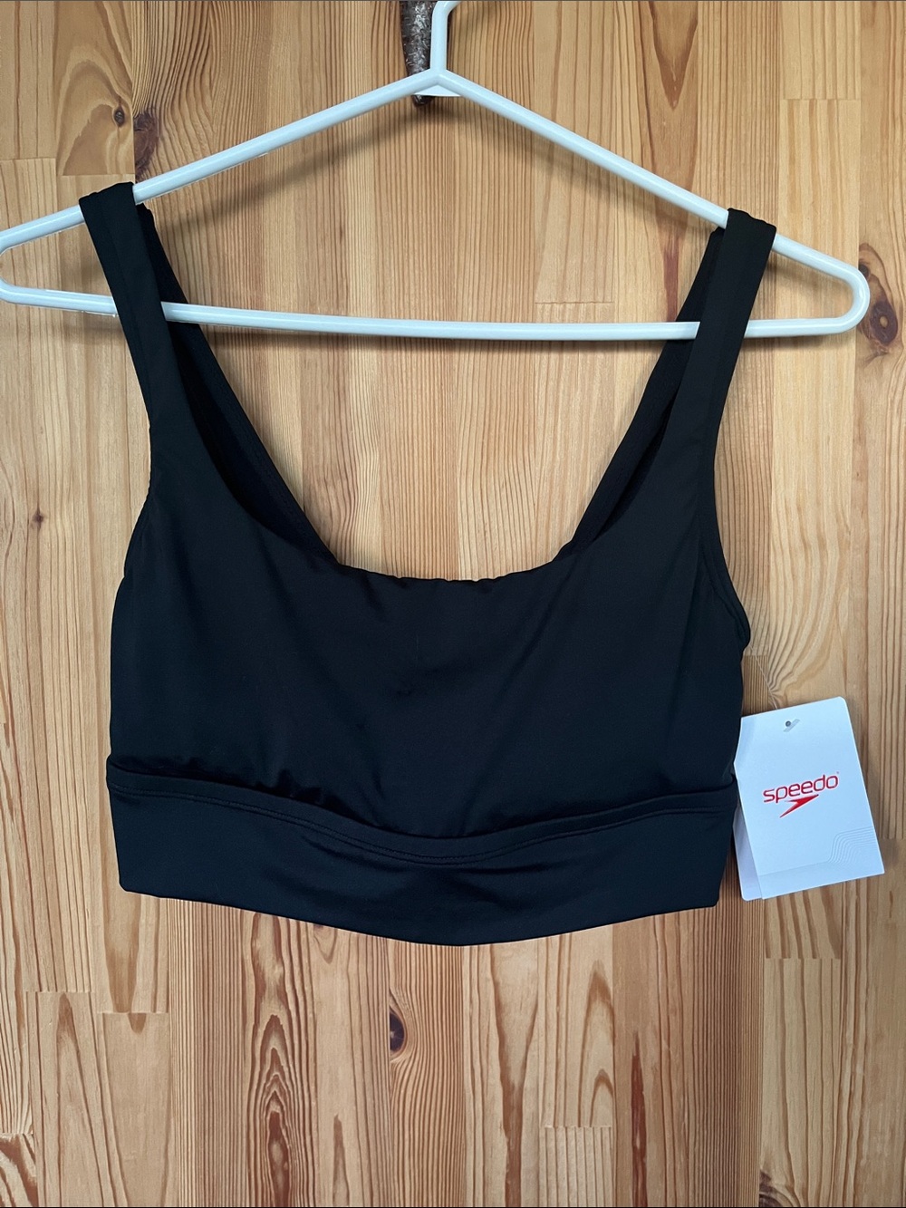 Speedo Black Bikini Top (size M)